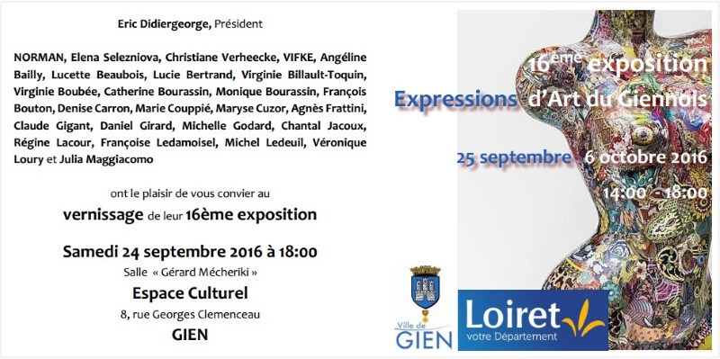 Vernissage à Gien 2016
